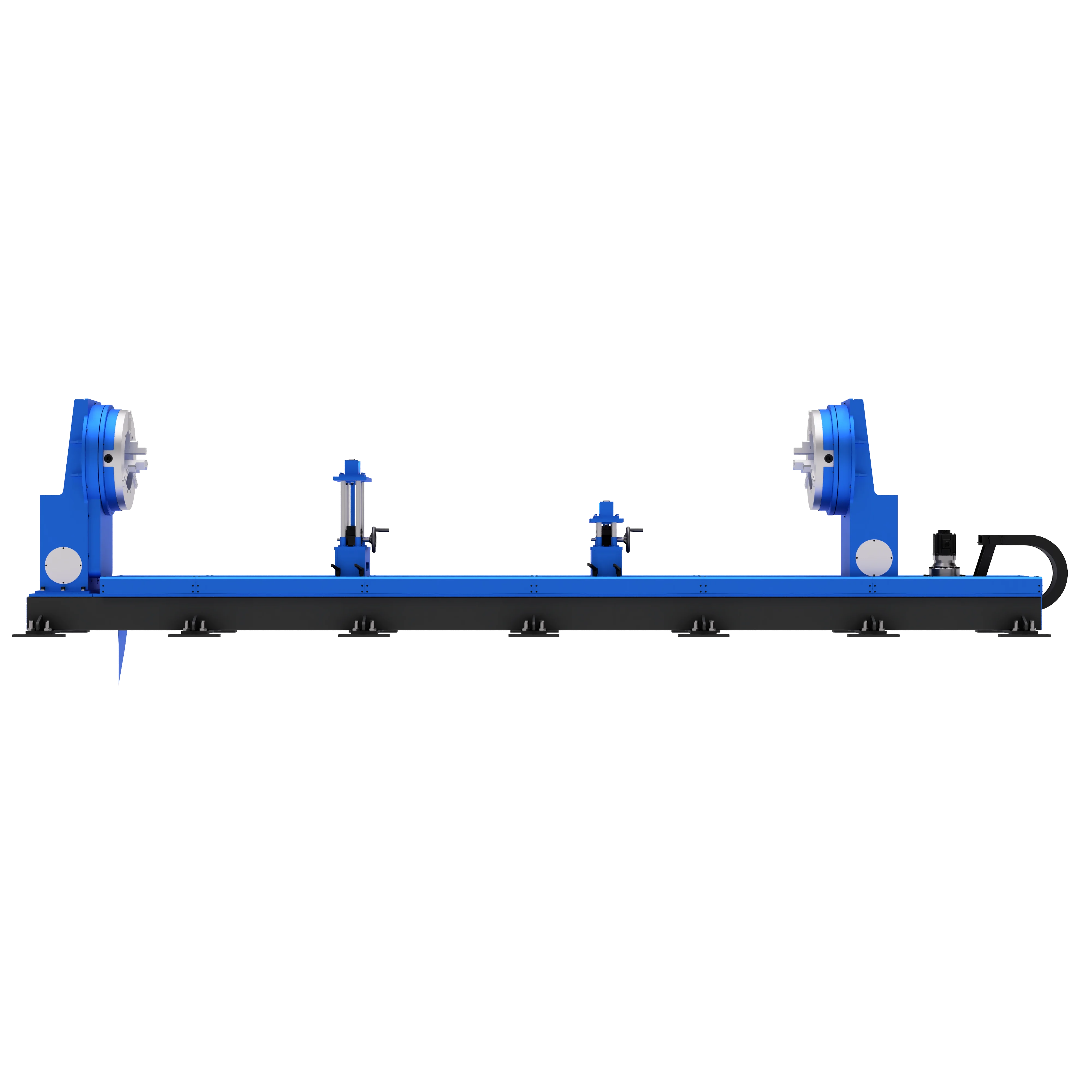 Single-axis positioner with movable tailstock and through-hole WB1KHT — 4 Single-axis positioner with movable tailstock and through-hole WB1KHT — 4
