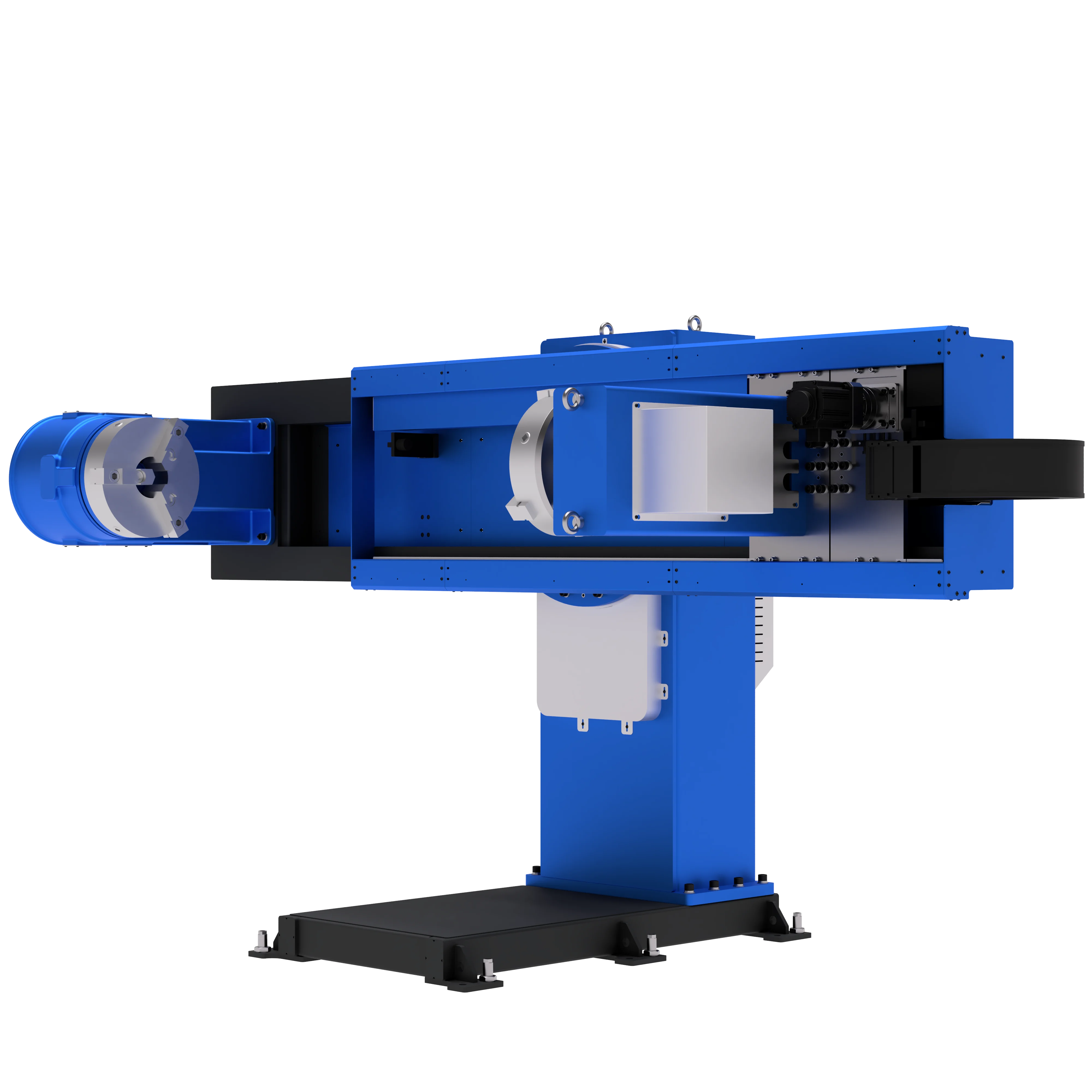 Two-axis positioner with adjustable distance between headstock and tailstock WB2CH — 3