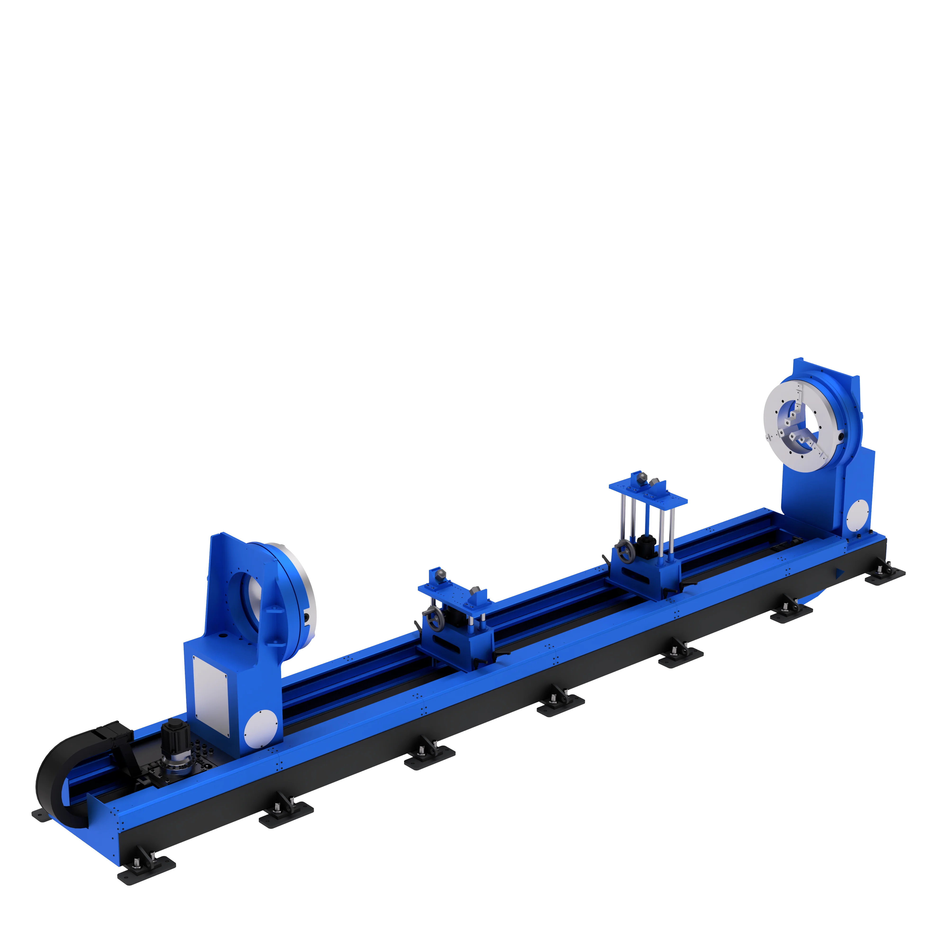 Single-axis positioner with movable tailstock and through-hole WB1KHT — 3 Single-axis positioner with movable tailstock and through-hole WB1KHT — 3