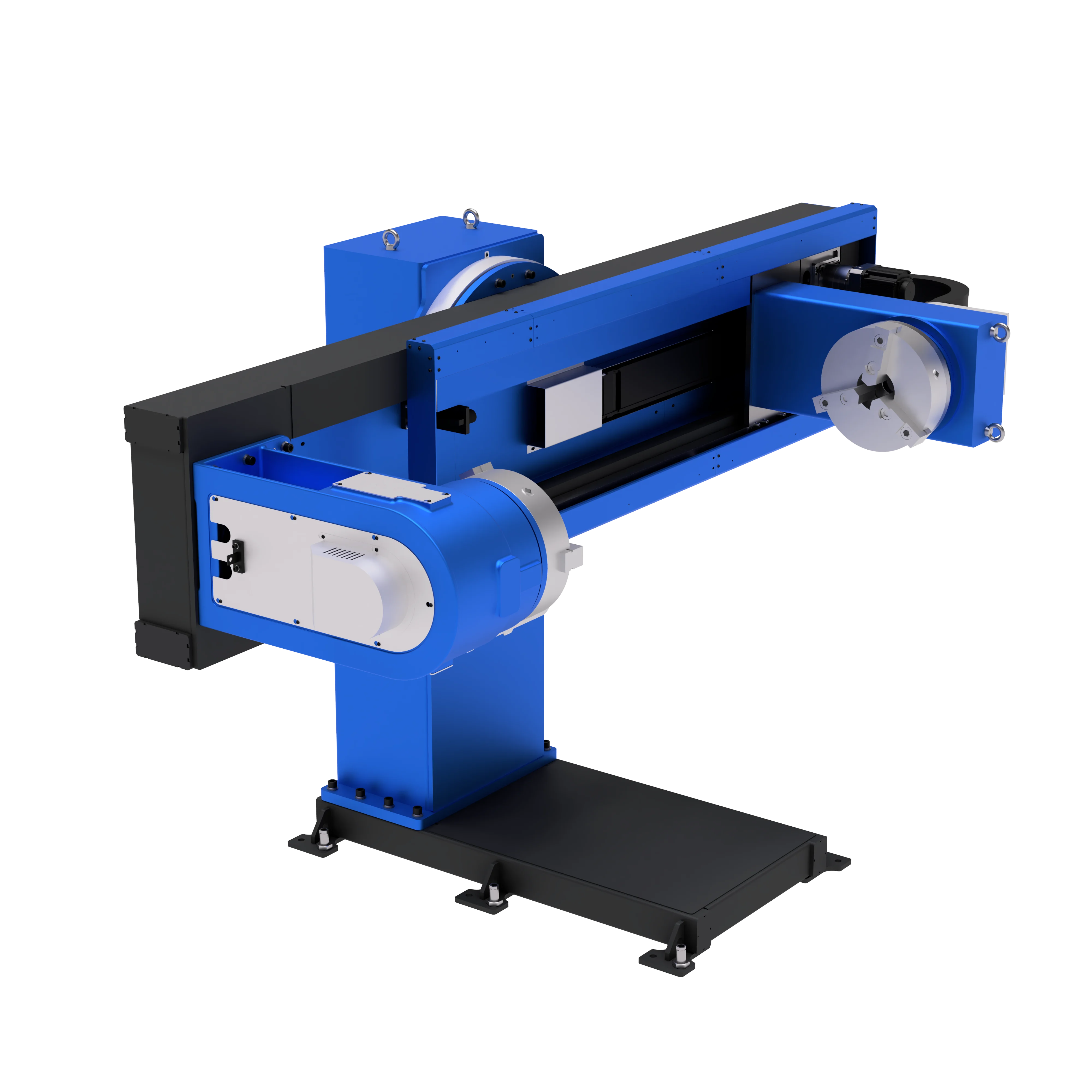 Two-axis positioner with adjustable distance between headstock and tailstock WB2CH — 2