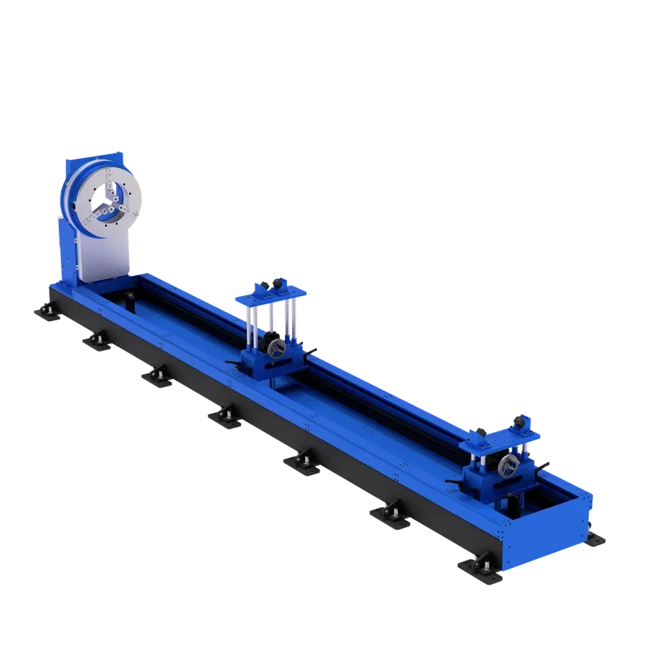 Single-axis positioner with roller supports WB1LGT