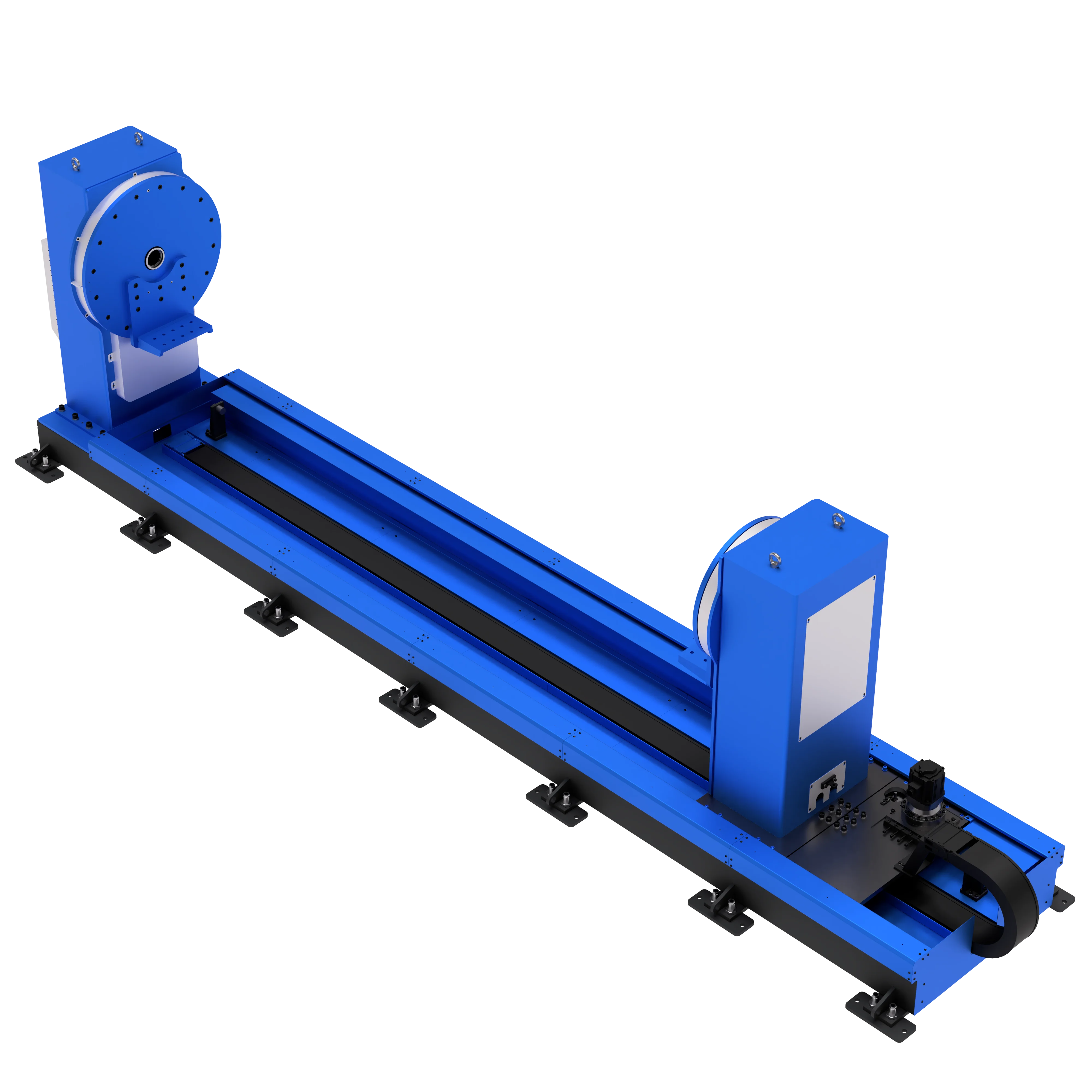 Single-axis positioner with movable tailstock and frame mounting WB1KHL Single-axis positioner with movable tailstock and frame mounting WB1KHL